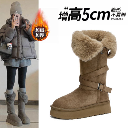 巨好看厚底加絨加厚長筒雪地靴女2026冬季新款高筒棉靴子東北棉鞋 巨好看厚底加絨加厚長筒雪地靴女2026冬季新款高筒棉靴子東北棉鞋