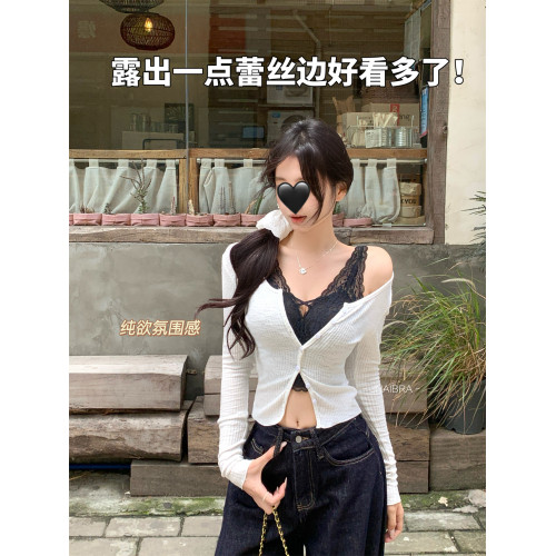 超聚攏!龍心蕾絲內搭曡穿神器!遮副乳美背打底背心春夏純欲氛圍感