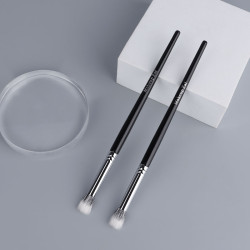 魅仔K117小號點彩腮紅刷雙層細光峰羊毛平頭眼部暈染刷遮瑕化妝刷