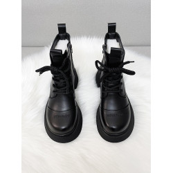 真皮時尚雪地靴女厚底冬季新款純羊毛短靴加厚皮毛一體防滑棉靴潮