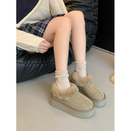 厚底雪地靴女款加絨加厚毛毛鞋子2026新款冬季防滑保暖棉鞋麵包鞋 厚底雪地靴女款加絨加厚毛毛鞋子2026新款冬季防滑保暖棉鞋麵包鞋