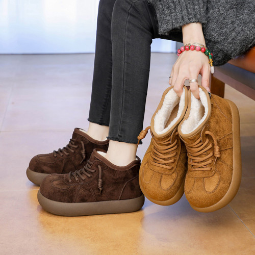 雪地鞋女款新款百搭加絨加厚防寒大頭短靴輕便防滑冬季保暖雪地靴 雪地鞋女款新款百搭加絨加厚防寒大頭短靴輕便防滑冬季保暖雪地靴