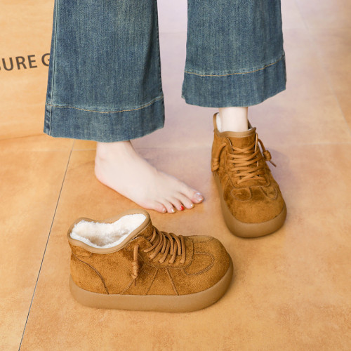 雪地鞋女款新款百搭加絨加厚防寒大頭短靴輕便防滑冬季保暖雪地靴 雪地鞋女款新款百搭加絨加厚防寒大頭短靴輕便防滑冬季保暖雪地靴