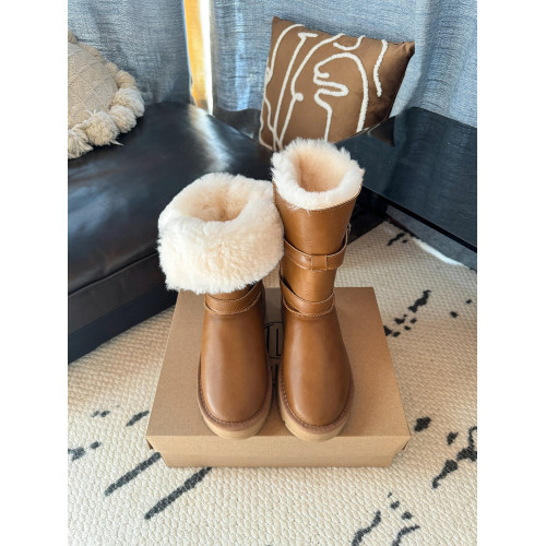 東北中高筒騎士靴厚底雪地靴女2025新款皮毛一體白色防水雪地棉鞋