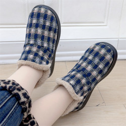 老北京布鞋北京布鞋冬季2024加厚保暖新款防滑軟底加絨棉靴雪地靴