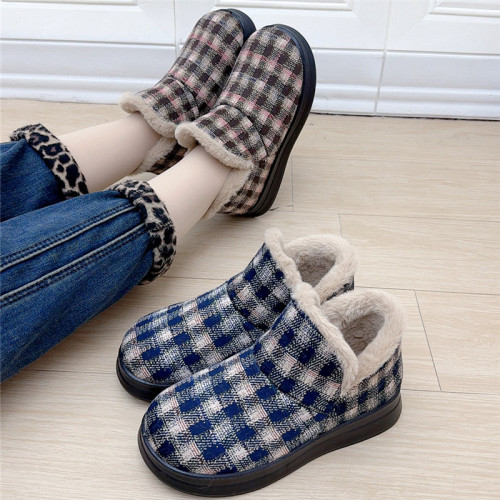 老北京布鞋北京布鞋冬季2024加厚保暖新款防滑軟底加絨棉靴雪地靴