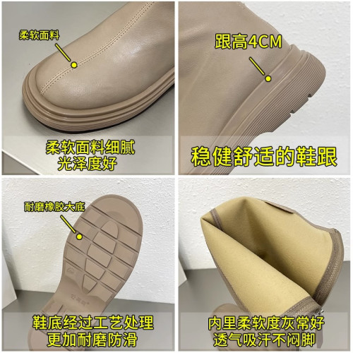 真皮靴子女長筒靴騎士靴2025新款秋冬季復古長靴加絨馬丁靴高筒靴 真皮靴子女長筒靴騎士靴2025新款秋冬季復古長靴加絨馬丁靴高筒靴