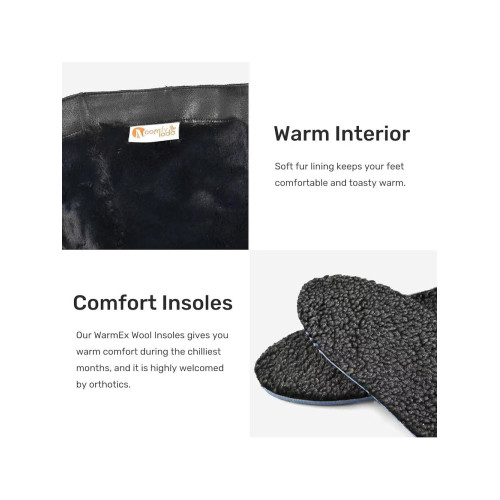 出口冬季新雪麗抗寒保暖防水防滑加絨戶外雪地靴東北棉鞋長筒