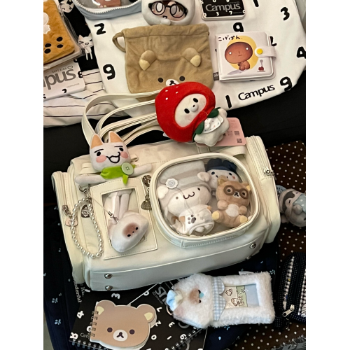 2026新款大容量二次元製服痛包時尚簡約追星學院風單肩斜背托特包