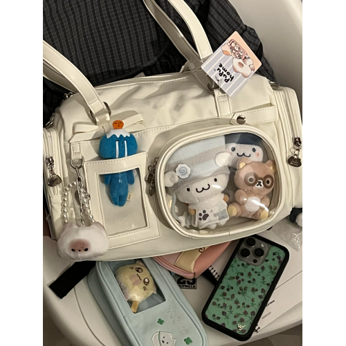 2026新款大容量二次元製服痛包時尚簡約追星學院風單肩斜背托特包