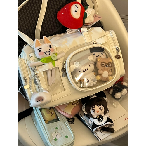 2026新款大容量二次元製服痛包時尚簡約追星學院風單肩斜背托特包