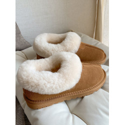 塔茨特雪地靴女冬季2025年新款皮毛一體加厚保暖厚底低幫短棉鞋