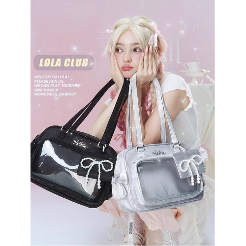 LOLA DESIGN悠莉米波士頓痛包 25年秋冬新品吧唧漫展學生單肩包包