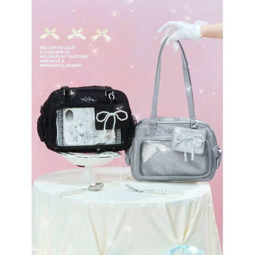 LOLA DESIGN悠莉米波士頓痛包 25年秋冬新品吧唧漫展學生單肩包包