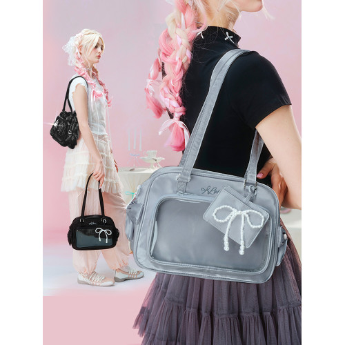 LOLA DESIGN悠莉米波士頓痛包 25年秋冬新品吧唧漫展學生單肩包包