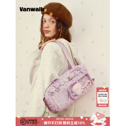 VANWALK糯米團 星星吧唧二次元日常小食量痛包外出娃包通勤單肩包