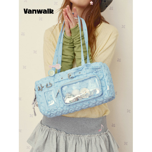 VANWALK糯米團 星星吧唧二次元日常小食量痛包外出娃包通勤單肩包 VANWALK糯米團 星星吧唧二次元日常小食量痛包外出娃包通勤單肩包