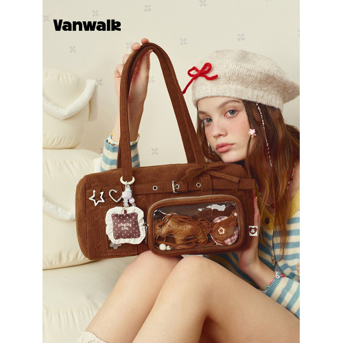 VANWALK糯米團 星星吧唧二次元日常小食量痛包外出娃包通勤單肩包 VANWALK糯米團 星星吧唧二次元日常小食量痛包外出娃包通勤單肩包