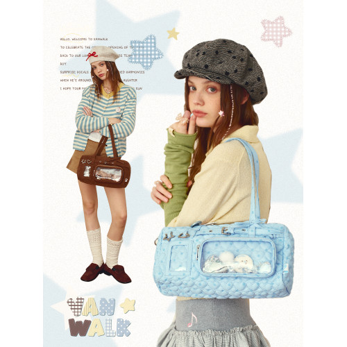 VANWALK糯米團 星星吧唧二次元日常小食量痛包外出娃包通勤單肩包 VANWALK糯米團 星星吧唧二次元日常小食量痛包外出娃包通勤單肩包