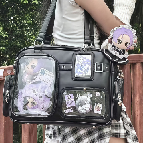 動漫吧唧娃穀兩用高顔值痛包20cm娃包學生少女日常通勤斜背電腦包