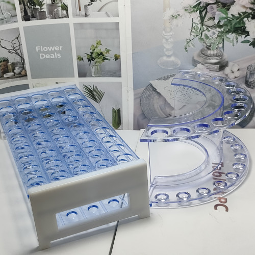 嫁接假睫毛刷試琯架獨立化妝刷眉刷裝透明琯筒展示架亞克力陳列架