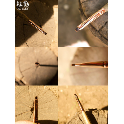 杜勒綠檀柄花灰鼠小方頭填空隙眼線刷野生眉H150極細眼線