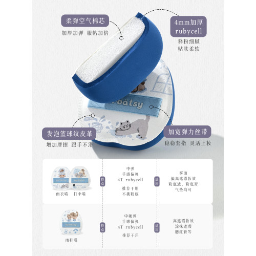 棉花糖粉撲加厚平頭大號粉底液膏霜乾濕兩用柔軟服帖Q彈底妝氣墊 棉花糖粉撲加厚平頭大號粉底液膏霜乾濕兩用柔軟服帖Q彈底妝氣墊