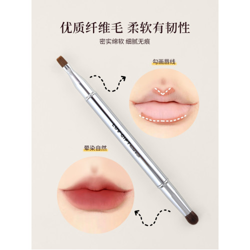 愛物極物雙頭遮瑕刷舌形指腹可攜式遮淚溝黑眼圈圓頭脣刷口紅化妝刷 愛物極物雙頭遮瑕刷舌形指腹可攜式遮淚溝黑眼圈圓頭脣刷口紅化妝刷