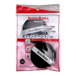 日本rosy rosa乾濕兩用黑粉撲全面覆蓋高密度2枚棉花糖化妝綿氣墊