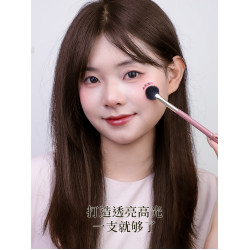 愛物極物扇形高光刷細光鋒羊毛面部提亮顴骨餘粉刷暈染啞光化妝刷