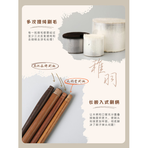 鳳羽堂化妝刷稚羽系列Y104平頭雙層點彩刷高光腮紅刷散粉刷單支裝 鳳羽堂化妝刷稚羽系列Y104平頭雙層點彩刷高光腮紅刷散粉刷單支裝