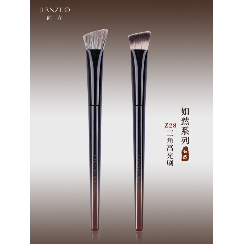 簡左如然Z28三角熨斗高光刷面中部提亮斜平頭動物羊毛遮瑕化妝刷 簡左如然Z28三角熨斗高光刷面中部提亮斜平頭動物羊毛遮瑕化妝刷