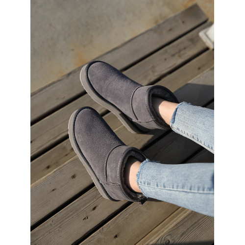 松糕厚底雪地靴女短靴2024洋氣短款內增高棉鞋冬保暖特厚加絨靴子