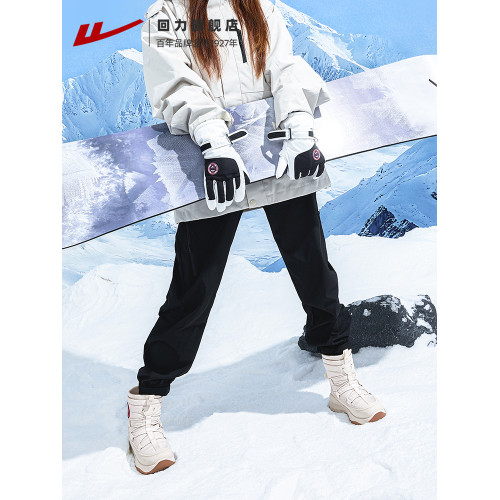 廻力雪地靴女鞋2025冬季新款加絨加厚防寒保暖防濺雪鞋東北大棉鞋