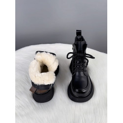 真皮羊毛靴女皮毛一體雪地靴2026新款東北厚底棉鞋女冬季加絨加厚