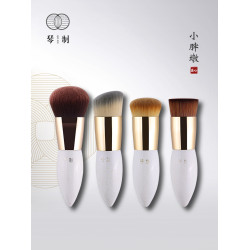 琴製化妝刷小胖刷系列粉底刷不吃粉輕薄服帖無刷痕圓頭面部遮瑕刷