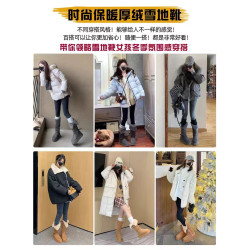 小個子厚底內增高8cm毛毛雪地靴2025冬季加厚長筒東北雪地棉鞋女