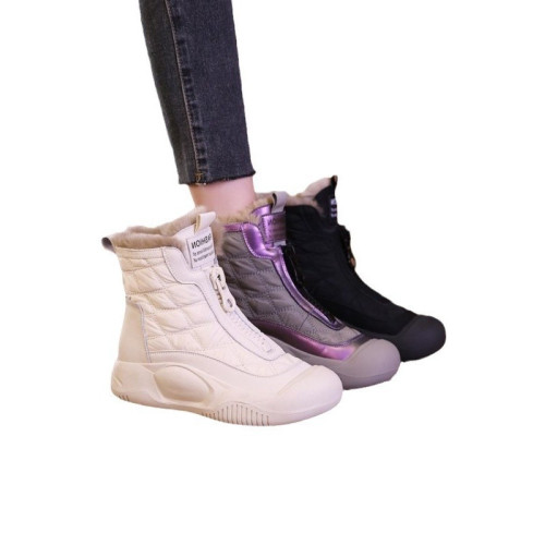 棉鞋冬季加絨加厚女鞋厚底東北保暖短靴潮新款抖快同款雪地靴女 棉鞋冬季加絨加厚女鞋厚底東北保暖短靴潮新款抖快同款雪地靴女