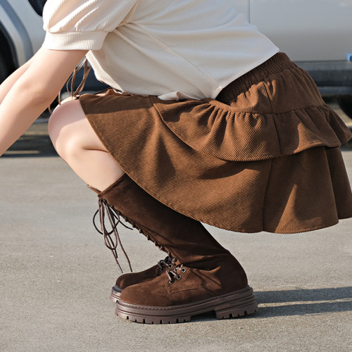 厚底長筒靴女粗腿胖mm加寬大碼女靴41一43馬丁靴大筒圍高筒騎士靴 厚底長筒靴女粗腿胖mm加寬大碼女靴41一43馬丁靴大筒圍高筒騎士靴