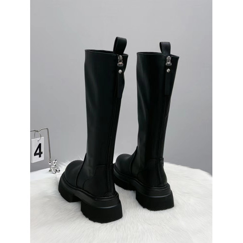 真皮長筒靴女2026秋冬新款高筒小個子厚底不過膝長靴瘦瘦騎士靴女 真皮長筒靴女2026秋冬新款高筒小個子厚底不過膝長靴瘦瘦騎士靴女