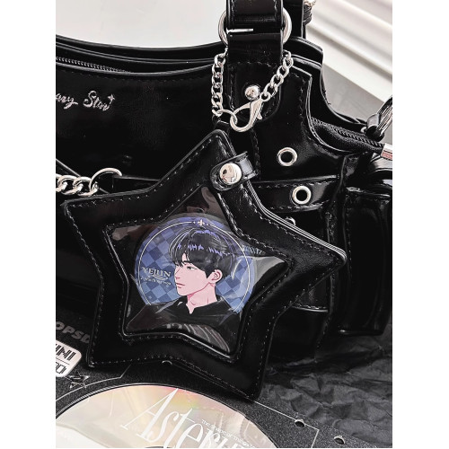 morning glory原創可愛雙子星痛穀子保護掛件徽章星星吧唧包