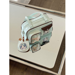 準備上岸的錢一波|二次元小食量10cm娃包卡套一體斜背痛包單肩包