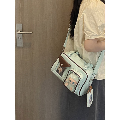 準備上岸的錢一波|二次元小食量10cm娃包卡套一體斜背痛包單肩包