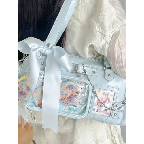 原創小衆設計痛包透明娃包女日常斜背小食量痛學生卡包鏈條通勤包