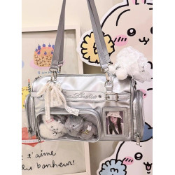 韓系萌趣痛包演唱會應援藏追星燈牌包二次元娃包大容量手提單肩包