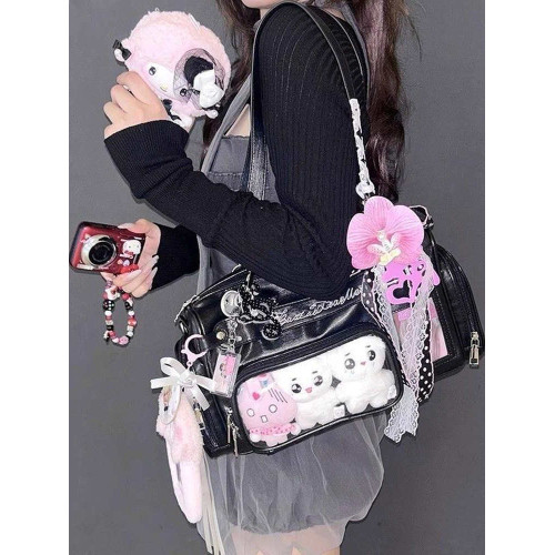 韓系萌趣痛包演唱會應援藏追星燈牌包二次元娃包大容量手提單肩包