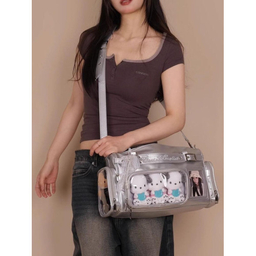 韓系萌趣痛包演唱會應援藏追星燈牌包二次元娃包大容量手提單肩包