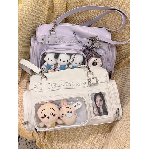 韓系萌趣痛包演唱會應援藏追星燈牌包二次元娃包大容量手提單肩包