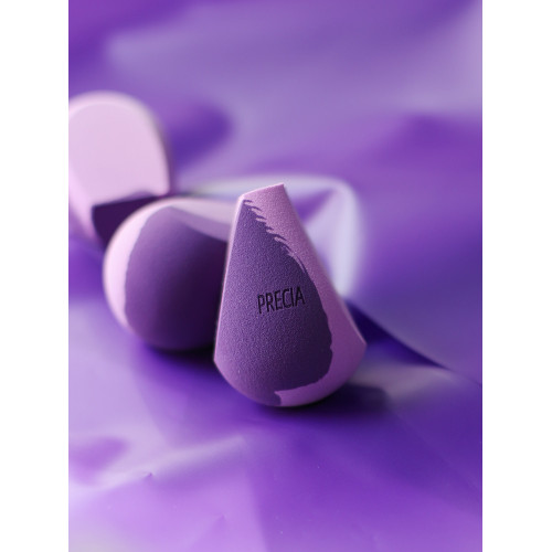 PRECIA紫色蛋集合/細膩超軟美妝蛋化妝海綿棉花糖松軟乾濕兩用