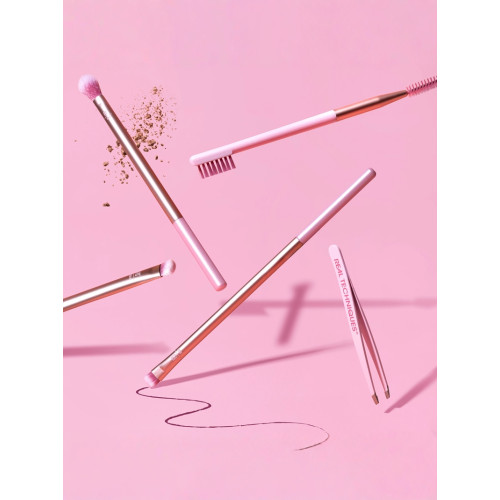 【官方旗艦店】RT化妝刷香檳粉眼眉套刷5支裝假睫毛鑷子眼影刷